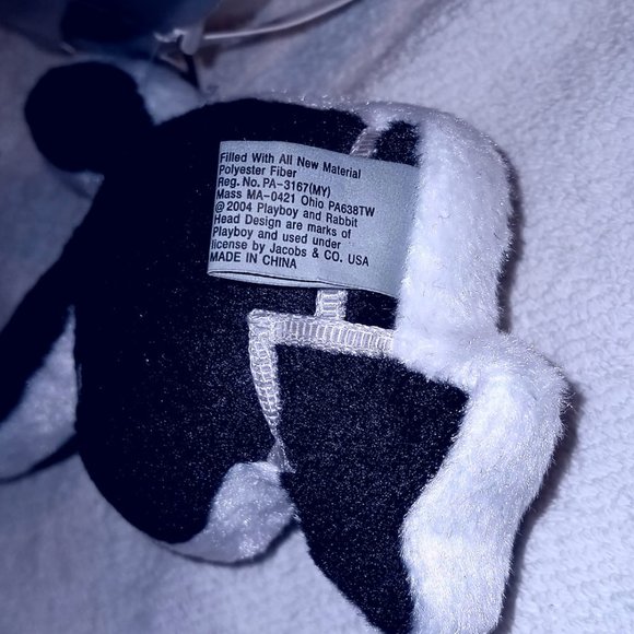 Playboy MINI Black Original Bunny Shaped Pillow - Picture 6 of 6